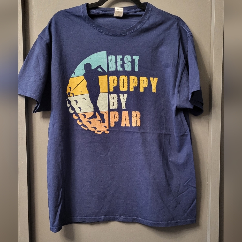 Adult L Best Poppy Day By Par T-shirt